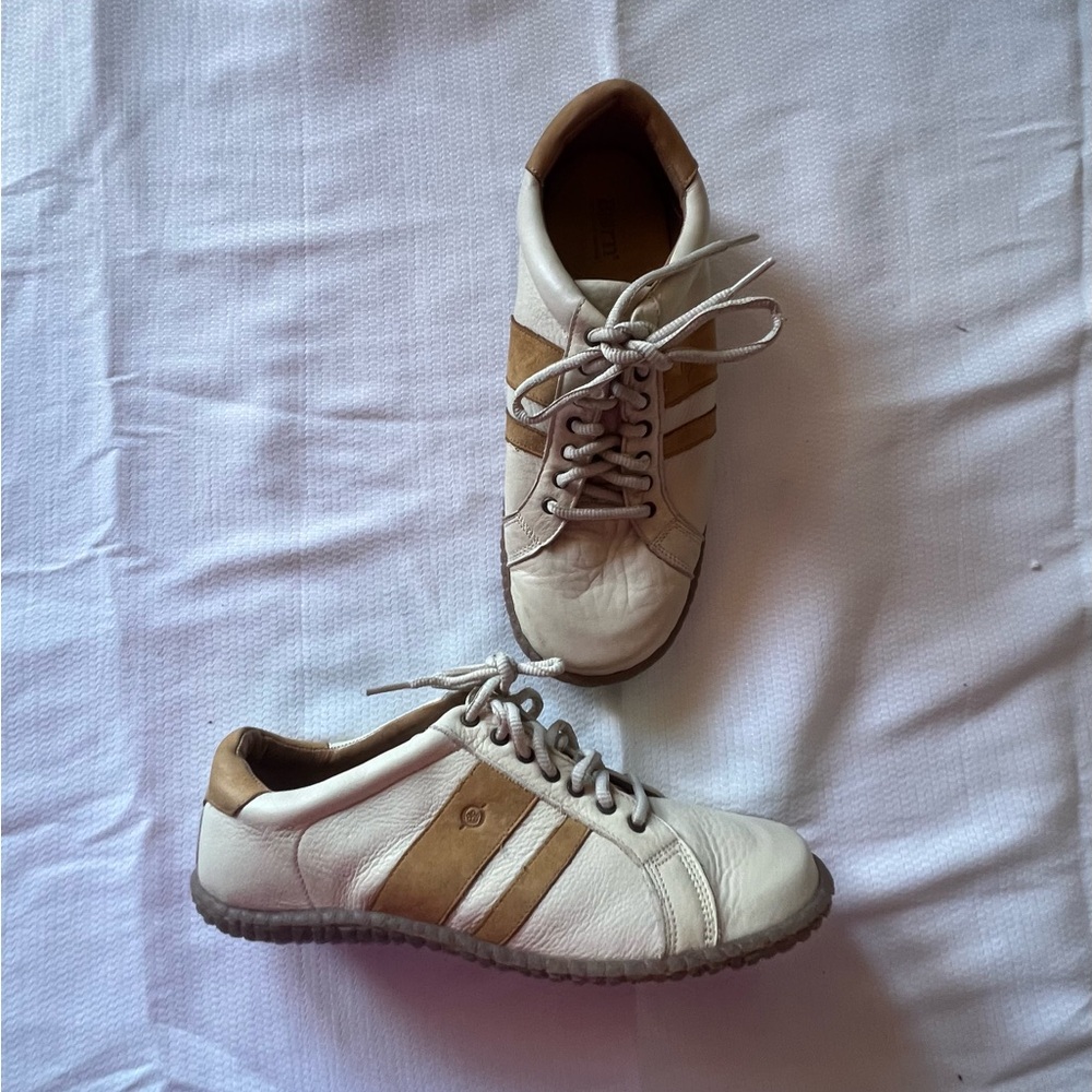 Born  White and Tan  Sneakers NWOT
